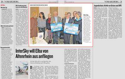 Charity Geldübergabe 2012